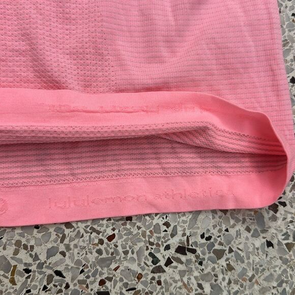 Lululemon run swiftly tech long sleeve shirt top 8 pink thumb holes - Picture 6 of 7